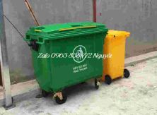thùng rác nhựa 660lit, thùng rác công nghiệp LH: 0963838772 Ms Nguyệt