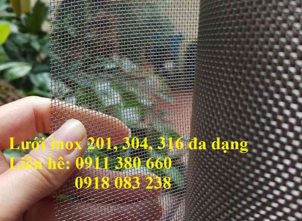 Lưới inox đan chống muỗi, chống côn trùng, lưới lọc chống gỉ 201, 304, 316, hàng có sẵn kho
