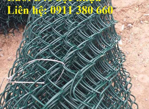 Lưới B40 bọc nhựa dạng cuộn, khung hàng rào B40 bọc nhựa - Nhật Minh Hiếu