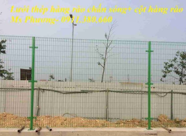 Hàng rào lưới thép gập đầu D5 a50x150, a50x200,... sơn tĩnh điện- NMH08