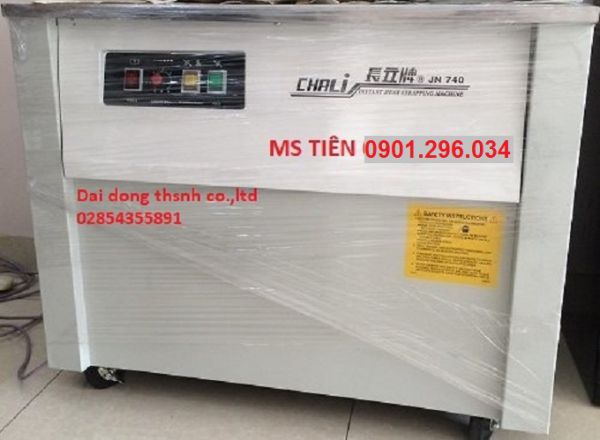 Máy đai niềng thùng bán tự động hàn nhiệt chali JN-740 giá rẻ Khánh Hòa