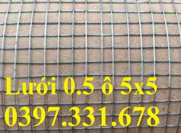 Lưới thép hàn ô vuông 5x5, Lưới chát tường, lưới chống nứt tường